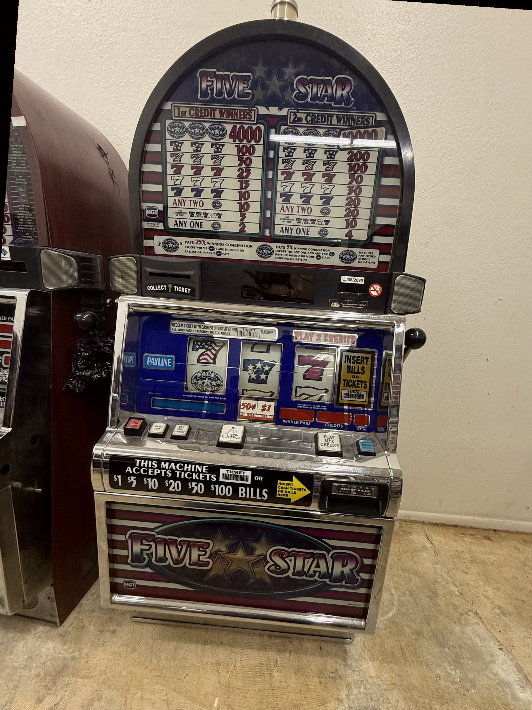 IGT Five Star Reel Spinner Machine